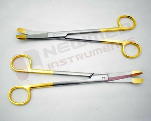 กรรไกรตัดทังสเตนคาร์ไบด์แบบฟันเลื่อยปลายทอง20ซม. ชุด2ชิ้น CE