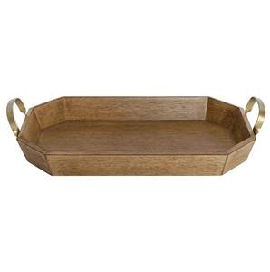 Plateau de service en bois de haute qualité avec poignées Boîte brune ou Boîte blanche ou Boîte-cadeau Logo personnalisé - Product Image 5