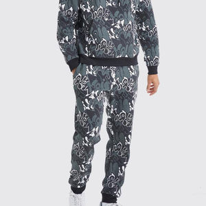 ชุดวอร์มผ้าฝ้าย100% สีเทามีฮู้ดสำหรับผู้ชายชุดวิ่งออกกำลังกายระบายอากาศได้ดีโลโก้ตามสั่งสำหรับฤดูหนาวเป็นมิตรกับสิ่งแวดล้อม - Product Image 2