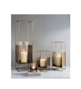 Linterna hueca de Ramadán de uso diario de Venta caliente linterna de Metal dorado para decoración de festivales - Product Image 2