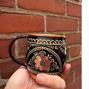 Taza de mula de Moscú de cobre artesanal, tazas martilladas con mango de latón para Bar, tazas de cobre hechas a mano - Product Image 2