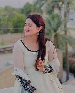 Nuevo Traje Anarkali de 3 Piezas con Bordado Floral de Encaje Etéreo ORGENZA, Ropa Casual de Fiesta para Mujer, 100% Seda, Impermeable - Product Image 5