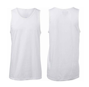 Vente en gros de gilets de sport en coton respirants pour hommes débardeurs sans manches en coton pour hommes - Product Image 1