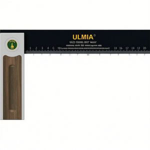 Support d'angle ULMIA 90 Alu-Line 500 avec longueur de jambe réglable de 250 mm et poignée de 150 mm en aluminium/acier/noyer - Product Image 3
