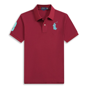 Camiseta Lisa bordada de algodón 100% de alta calidad para hombre, camisetas Polo con logotipo personalizado, camiseta Polo de uniforme de Golf - Product Image 1