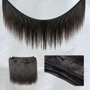 มัดผมจากอินเดียใต้ผมต่อผมมนุษย์บริสุทธิ์ไม่ผ่านกระบวนการผมเป็นคลื่นเนื้อเทปพันด้านเดียว - Product Image 6