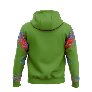 เสื้อฮู้ดสวมหัวผ้าฝ้ายสีทึบของผู้ชายงานปักพลอยเทียมป้องกันการหดตัวระเหิดสำหรับฤดูหนาว - Product Image 4