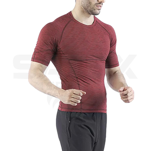 T-shirt de sport à manches courtes OEM imprimé par transfert thermique respirant à séchage rapide UPF50+ de haute qualité pour le BJJ et le fitness - Product Image 5