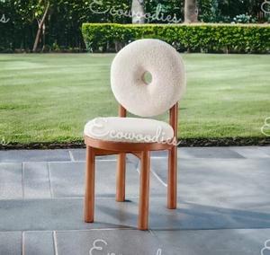 Silla de comedor de madera maciza de estilo moderno Ocio de lujo único para restaurante Hotel Dormitorio Parque Villa Patio-Venta al por mayor - Product Image 6