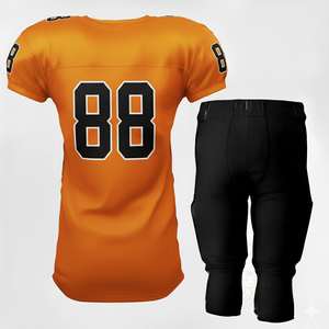 Maillots de football américain personnalisés OEM, uniformes sublimés à manches courtes de haute qualité, vente en gros de vêtements de sport d'équipe bon marché - Product Image 2