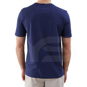 Tshirt en coton décontracté pour homme-Motif solide avec méthode de tissage non tissé 180 grammes Tissu en jersey teint uni - Product Image 4