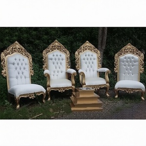 Espectacular Juego de Sillas Bajas de Madera de Teca Blanca, Ligeras, Modernas y de Lujo, para Bodas Asiáticas, Decoración para Novios, en Oferta en EE. UU. - Product Image 1