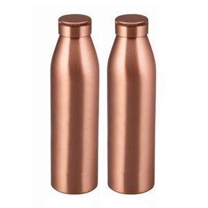 Elegante botella de agua de cobre sólido hecha a mano nueva moda diseño Ayurvédico agua potable directa precio al por mayor aplicable - Product Image 1