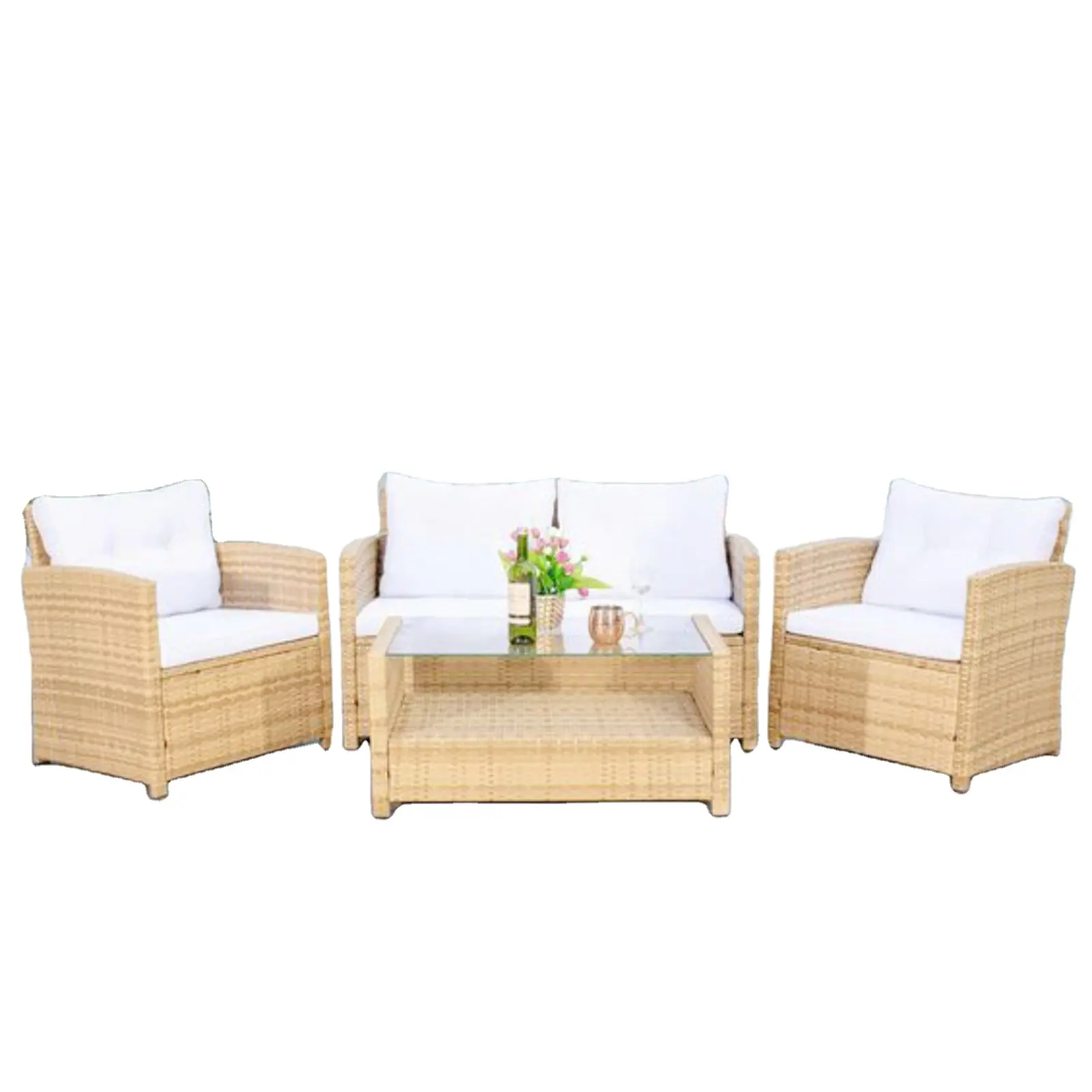 Il Set di divani In Rattan è adatto per rilassarsi nel tuo Patio o In piscina il nostro Set di divani da esterno In stile moderno