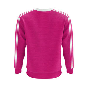 เสื้อสเวตเชิ้ตผ้าฟลีซคอกลมแบบเรียบง่าย สีพื้น ผลิตตามสั่ง ดีไซน์ใหม่ สำหรับทีมฮาร์ลิ่ง บริการ OEM - Product Image 2