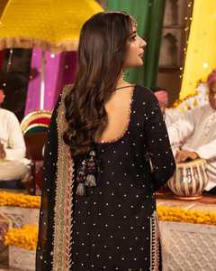 Salwar Kameez traditionnel afghan pour femmes, vêtements ethniques en coton de soie du fabricant pour filles de 504 pièces en vente - Product Image 2