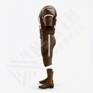 Uniforme de football à manches courtes en maille pour adultes de qualité supérieure, design personnalisé, 100% polyester, respirant, séchage rapide, équipement de performance - Product Image 3