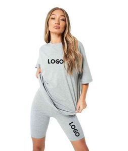 Conjuntos de 2 piezas para mujer, camisetas informales y traje de entrenamiento corto, conjuntos cortos para mujer, conjunto de dos piezas para mujer - Product Image 6