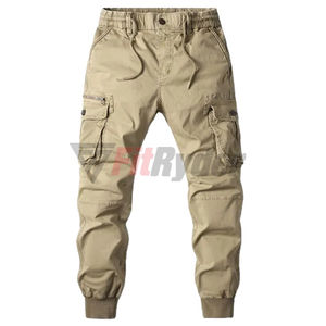 Pantalones Cargo deportivos para hombre, tela transpirable, estampado OEM, secado rápido, bolsillos de otoño, cintura elástica de punto - Product Image 1