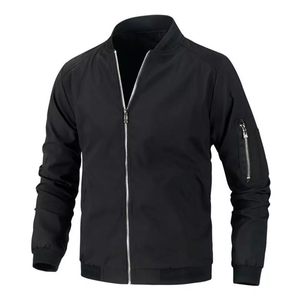 Veste coupe-vent unie, veste d'hiver, personnalisable, meilleur emballage, impression par transfert thermique régulière, veste coupe-vent pour hommes - Product Image 1
