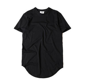 High Quality Oversized Cotton Scoop t Shirt Hem Custom Mens Shirt Curved Bottom t Shirt Cheap Plain Wholesales Tee <b>Tshirt</b> - Product Image 1