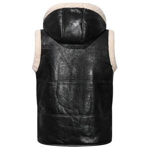 Gilet en cuir personnalisé, nouvelle arrivée, coupe ajustée, cuir de vache véritable, gilet chaud, design tendance - Product Image 3