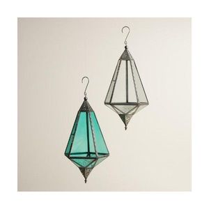 High-quality wrought iron <b>metal</b> <b>lantern</b> with traditional craftsmanship and intricate lace-like cutouts for stylish decor - Product Image 2