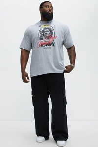 Camisetas al por mayor de alta calidad, 100% algodón, color gris claro personalizado, de lujo, estilo urbano, estampadas, de manga corta para hombre. - Product Image 4