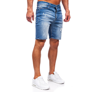 กางเกงขาสั้นผ้ายีนส์คุณภาพพรีเมี่ยมสำหรับผู้ชายและผู้หญิงสไตล์คลาสสิกและอินเทรนด์ - Product Image 3