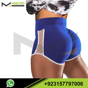 Vente en gros de shorts de base multicolores personnalisés pour femmes, parfaits pour la course à pied, le cyclisme, la natation, le saut, le fitness, le yoga, les shorts en maille - Product Image 3