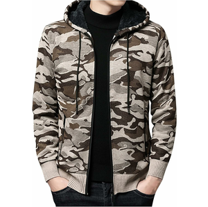 Sudadera con Capucha de Camuflaje para Mujer, de Alta Calidad OEM, Estilo Urbano, Personalizable, Transpirable, 100% Algodón, Diseño con Cierre Frontal - Product Image 1