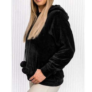 Nouvelle mode 2025 sweats à capuche personnalisés de qualité supérieure tricotés en usine à bas prix sweats à capuche pour femmes respirant coupe ample sweat à capuche à fermeture éclair - Product Image 5