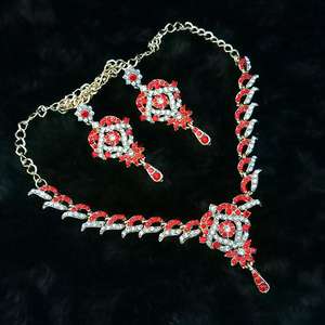 Kriaa Fine Jewelry Sets-Collier plaqué or avec pierre autrichienne 1108535 - Product Image 1