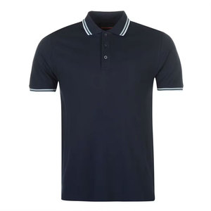 Venta al por mayor de camisetas de polo personalizadas de golf para hombre 100% algodón de talla grande de manga corta de tela de punto ajustada - Product Image 5