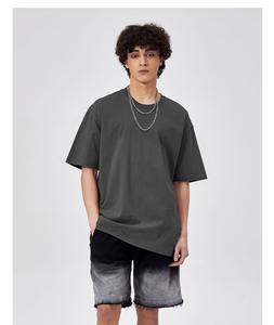 Camiseta para hombre Impresión al por mayor a pedido Personalizada de gran tamaño Buena calidad Camiseta simple Algodón pesado Camiseta Lisa A granel 100% algodón - Product Image 4