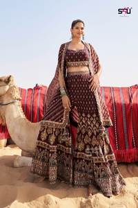 Exportador indio demandó Lehenga Choli bordado de seda y algodón para bodas y festivales - Product Image 2