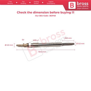 BGP40 1 Pieza Bujías de Incandescencia GX2135 0 100 266 003 GE103 para Serie 7 4.0 4.5 - Product Image 5