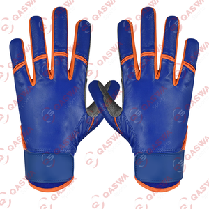 Guantes de bateo de béisbol de cuero personalizados unisex guantes de bateo transpirables y antideslizantes en precio al por mayor - Product Image 2