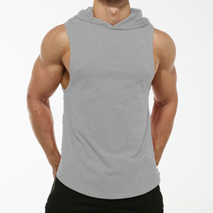 Débardeur à capuche sans manches pour homme conçu pour l'entraînement en gym et la musculation - Product Image 6