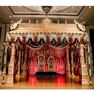 Elegante Reino Unido Tamil boda Manavarai Mandap con pilares tradicionales Venta caliente diseño clásico Sur indio Mandapam decoraciones - Product Image 2