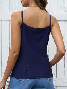 เสื้อชั้นในสตรีลูกไม้คอวีลำลองใหม่ฤดูร้อนเท่และระบายอากาศได้สีบริสุทธิ์เรียบง่ายเหมาะสำหรับสวมใส่ในชีวิตประจำวันในช่วงฤดูร้อน - Product Image 6