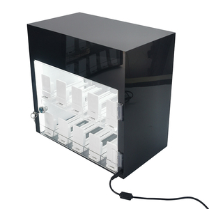 Dispensador de cigarrillos iluminado, Mostrador de exhibición de tabaco, dos estantes, tienda de humo, empujador de hojaldre, estante de exhibición - Product Image 6