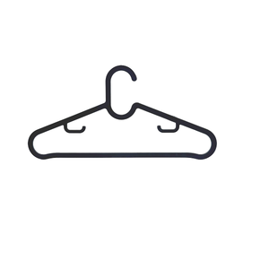 Lot de 10 cintres fins en plastique personnalisables, antidérapants et flexibles, à un seul niveau, pour l'organisation de la garde-robe (vente en gros) - Product Image 1