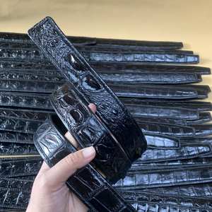 Vente en gros de ceintures de créateur personnalisées de luxe de haute qualité en cuir d'alligator véritable pour homme de 120cm de longueur ceinture chaude pour hommes - Product Image 6