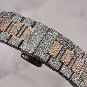 High Quality VVS Moissanite Diamond Watch for <b>Men</b> Luxury Automatic Mechanical <b>Bracelet</b> Pass Test Diamond Watch Hip Hop Style - Product Image 6