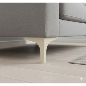 Pieds de meubles en plastique robustes de 10 cm en forme de T, design minimaliste pour canapé, bureau à domicile, armoire, meuble TV - Product Image 5