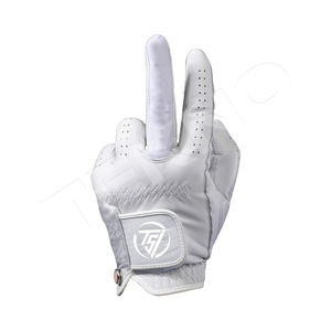 Guantes cómodos de cuero Pu de primera calidad transpirables con dedos abiertos para exteriores e interiores para juegos de golf para adultos - Product Image 1