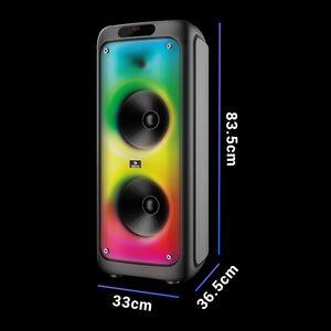 Haut-parleur de fête sans fil OEM de haute qualité Z E B R O N I C S 120 Watts avec 2 micros sans fil, 7 heures d'autonomie, garantie 1 an - Product Image 1