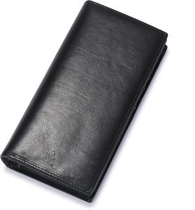 Portefeuille léger pour hommes de haute qualité en cuir véritable avec logo personnalisé long fabriqué à l'usine au prix de gros - Product Image 1