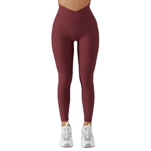 Leggings d'entraînement doux et nus Leggings taille haute Collants de fitness respirants pour la gym - Product Image 1